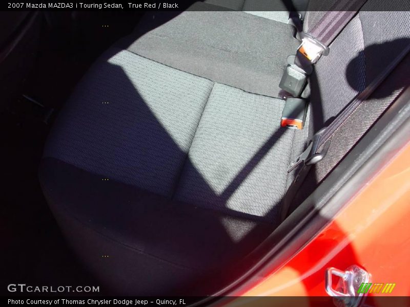 True Red / Black 2007 Mazda MAZDA3 i Touring Sedan