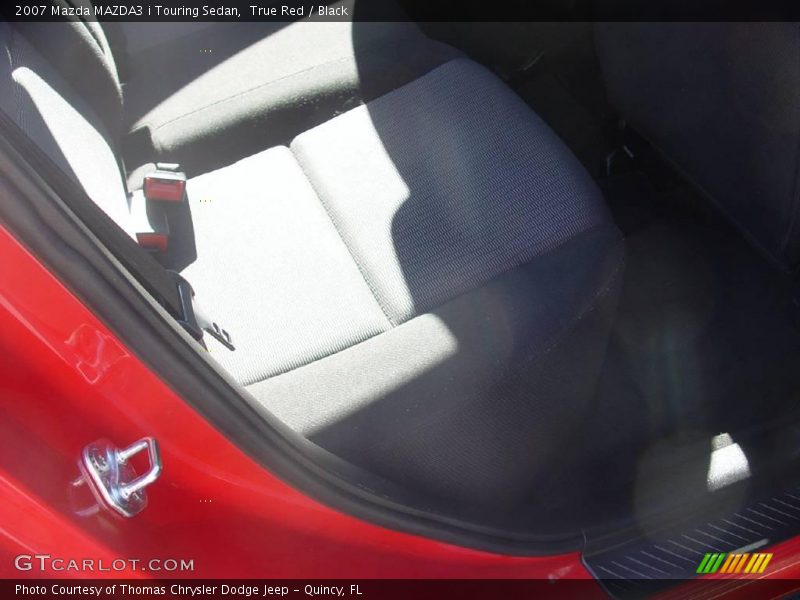 True Red / Black 2007 Mazda MAZDA3 i Touring Sedan