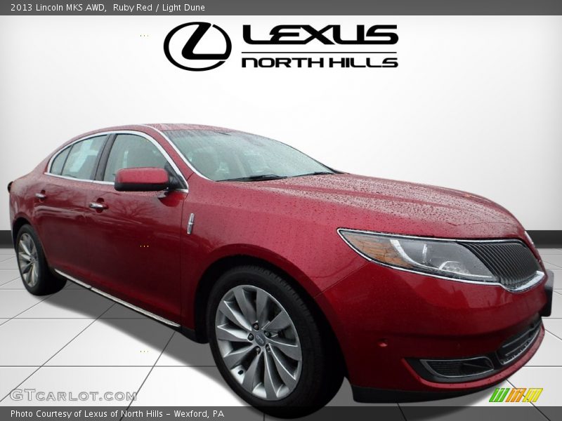 Ruby Red / Light Dune 2013 Lincoln MKS AWD