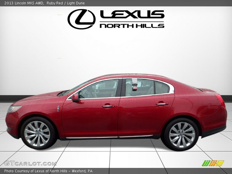 Ruby Red / Light Dune 2013 Lincoln MKS AWD