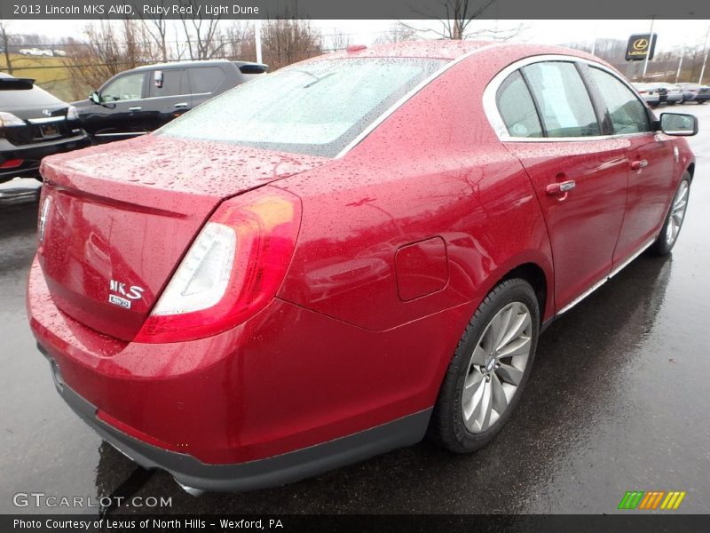 Ruby Red / Light Dune 2013 Lincoln MKS AWD