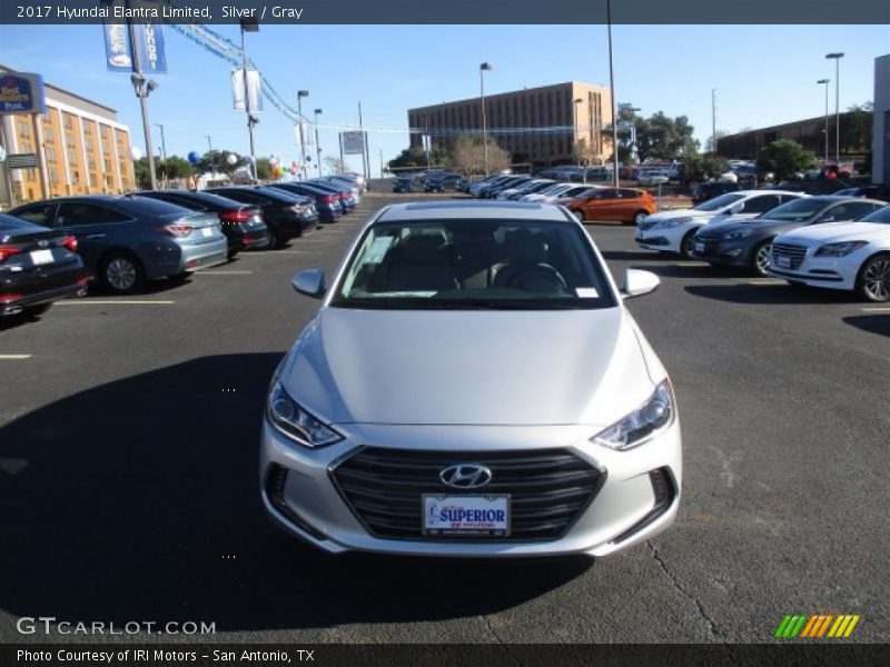 Silver / Gray 2017 Hyundai Elantra Limited