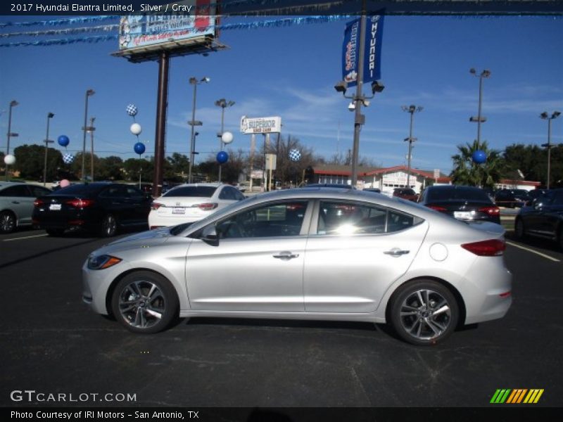 Silver / Gray 2017 Hyundai Elantra Limited