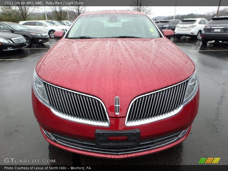 Ruby Red / Light Dune 2013 Lincoln MKS AWD