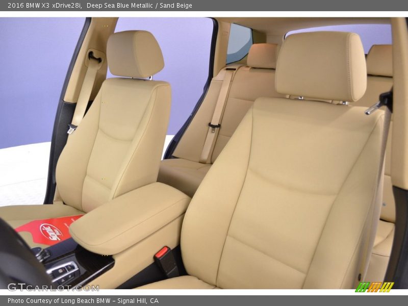 Deep Sea Blue Metallic / Sand Beige 2016 BMW X3 xDrive28i