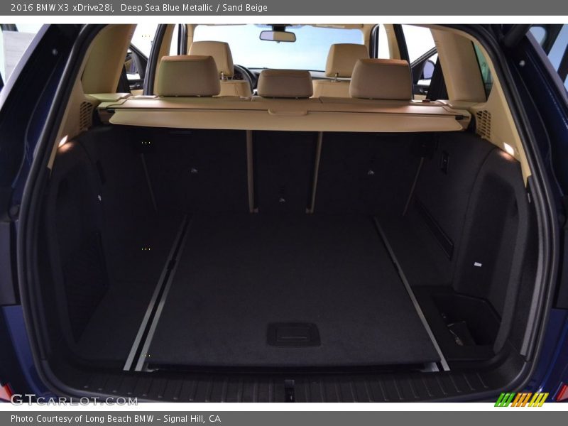 Deep Sea Blue Metallic / Sand Beige 2016 BMW X3 xDrive28i