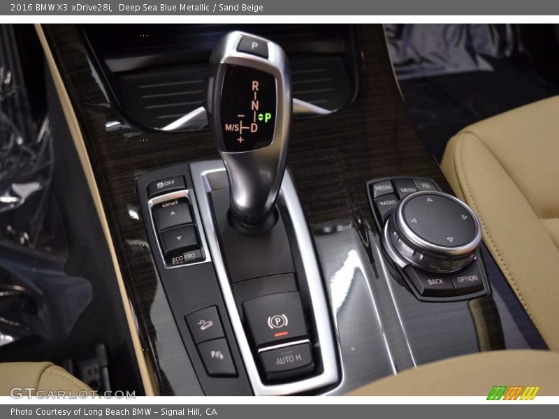 Deep Sea Blue Metallic / Sand Beige 2016 BMW X3 xDrive28i