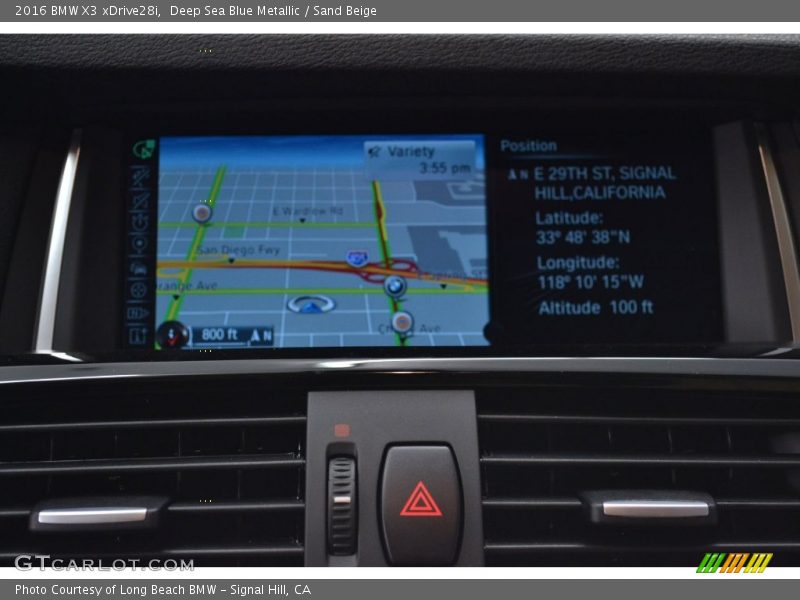 Deep Sea Blue Metallic / Sand Beige 2016 BMW X3 xDrive28i