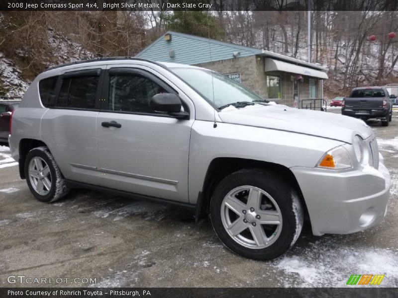 Bright Silver Metallic / Dark Slate Gray 2008 Jeep Compass Sport 4x4