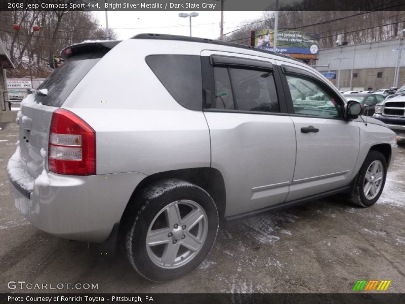Bright Silver Metallic / Dark Slate Gray 2008 Jeep Compass Sport 4x4
