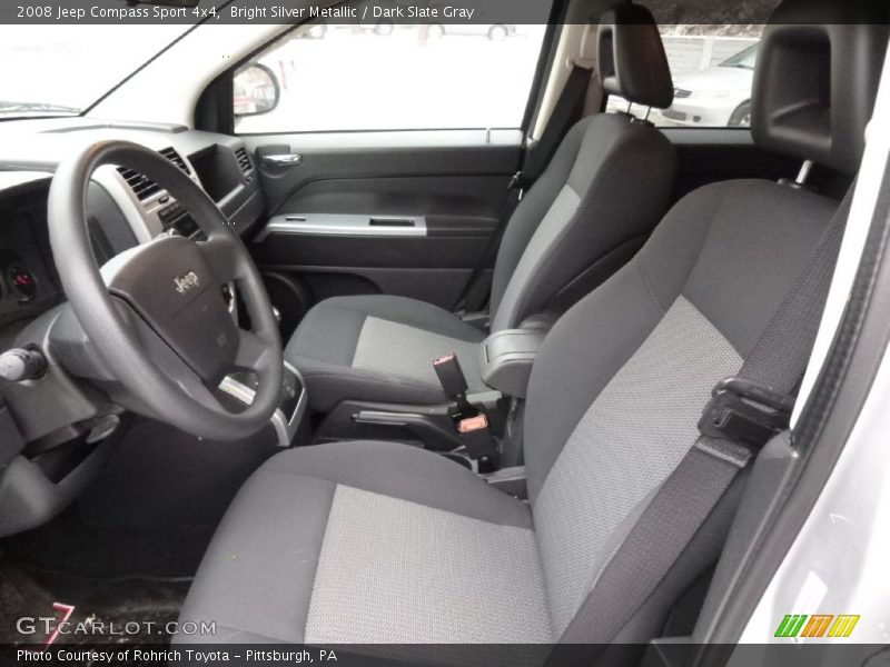 Bright Silver Metallic / Dark Slate Gray 2008 Jeep Compass Sport 4x4