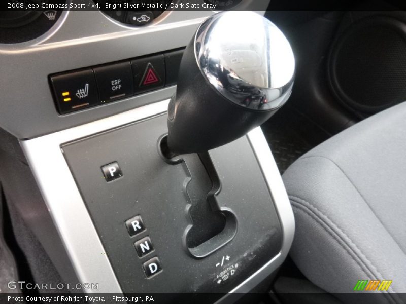 Bright Silver Metallic / Dark Slate Gray 2008 Jeep Compass Sport 4x4