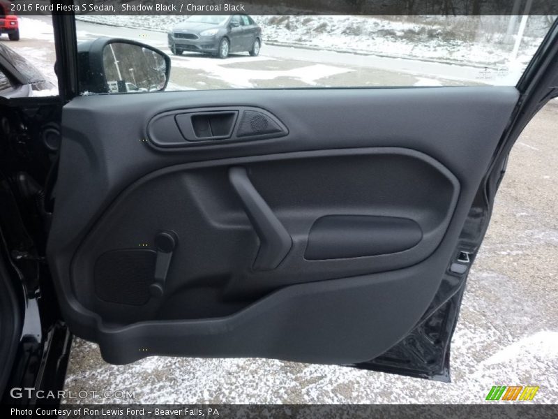 Shadow Black / Charcoal Black 2016 Ford Fiesta S Sedan