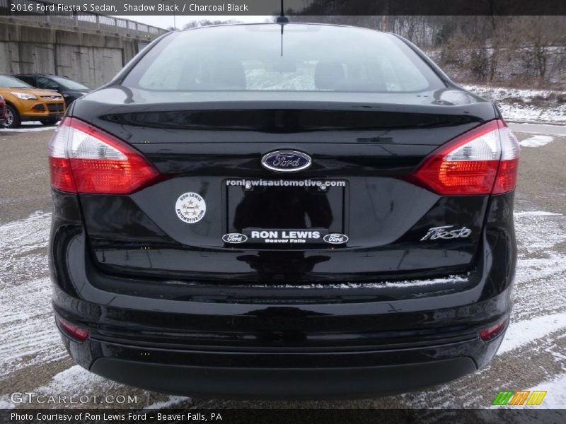 Shadow Black / Charcoal Black 2016 Ford Fiesta S Sedan