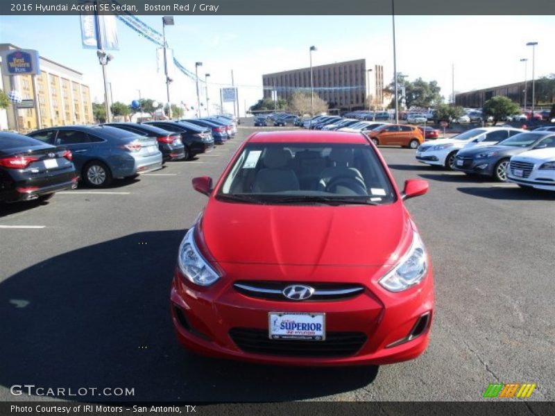 Boston Red / Gray 2016 Hyundai Accent SE Sedan