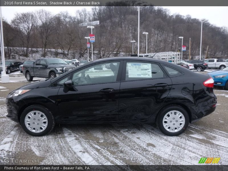 Shadow Black / Charcoal Black 2016 Ford Fiesta S Sedan