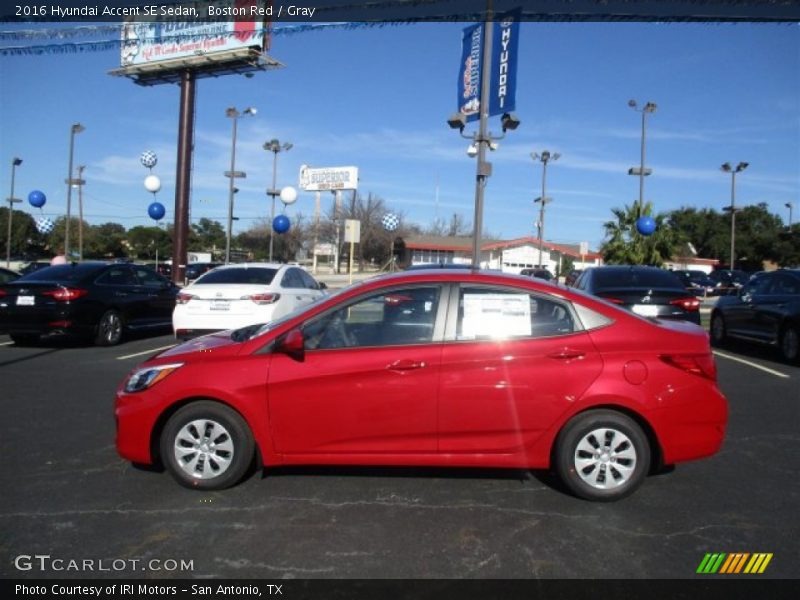 Boston Red / Gray 2016 Hyundai Accent SE Sedan