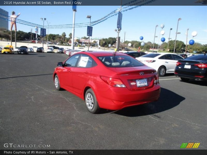 Boston Red / Gray 2016 Hyundai Accent SE Sedan