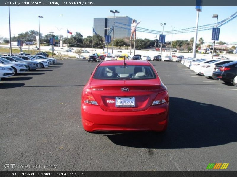 Boston Red / Gray 2016 Hyundai Accent SE Sedan