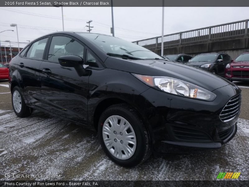 Shadow Black / Charcoal Black 2016 Ford Fiesta S Sedan