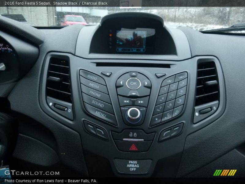 Shadow Black / Charcoal Black 2016 Ford Fiesta S Sedan