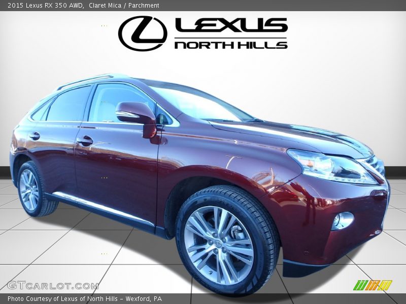Claret Mica / Parchment 2015 Lexus RX 350 AWD