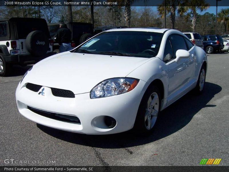 Northstar White / Dark Charcoal 2008 Mitsubishi Eclipse GS Coupe
