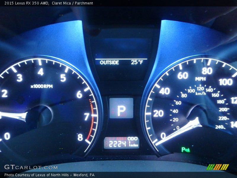 Claret Mica / Parchment 2015 Lexus RX 350 AWD