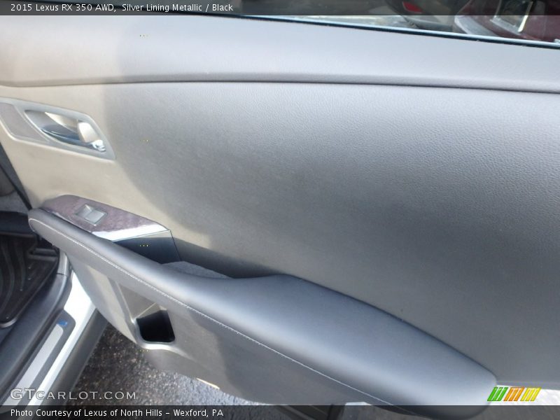 Silver Lining Metallic / Black 2015 Lexus RX 350 AWD