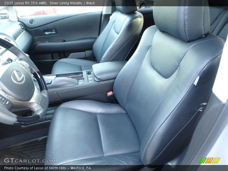 Silver Lining Metallic / Black 2015 Lexus RX 350 AWD