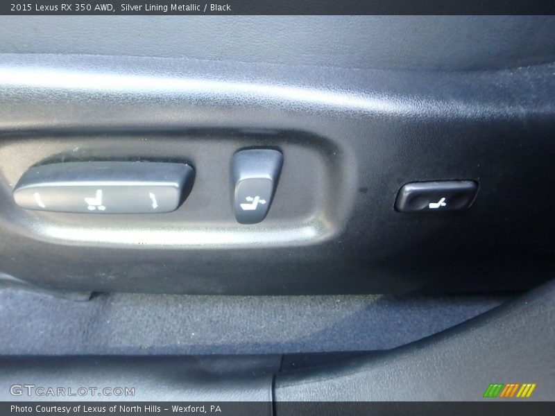 Silver Lining Metallic / Black 2015 Lexus RX 350 AWD