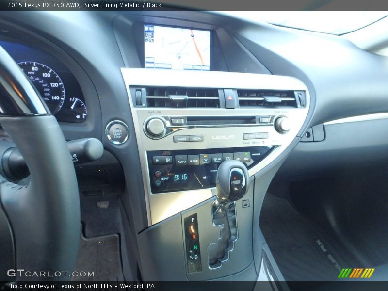 Silver Lining Metallic / Black 2015 Lexus RX 350 AWD