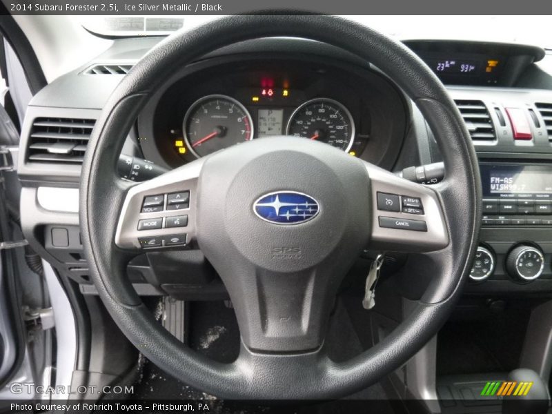 Ice Silver Metallic / Black 2014 Subaru Forester 2.5i