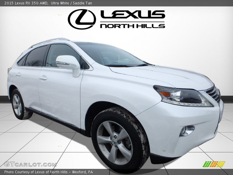 Ultra White / Saddle Tan 2015 Lexus RX 350 AWD