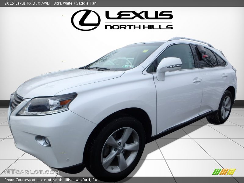 Ultra White / Saddle Tan 2015 Lexus RX 350 AWD