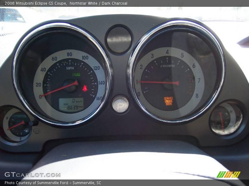 Northstar White / Dark Charcoal 2008 Mitsubishi Eclipse GS Coupe