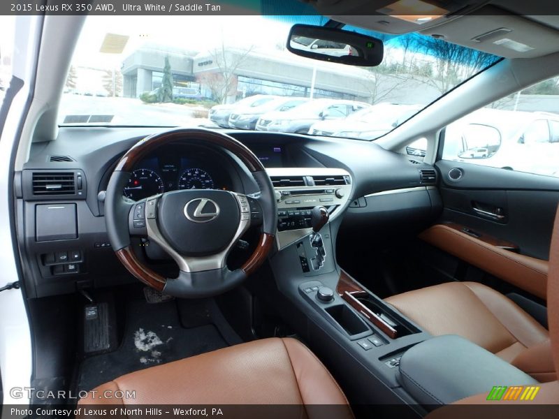 Ultra White / Saddle Tan 2015 Lexus RX 350 AWD