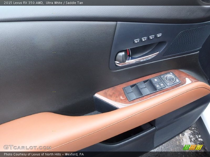 Ultra White / Saddle Tan 2015 Lexus RX 350 AWD
