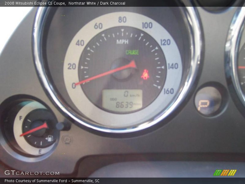 Northstar White / Dark Charcoal 2008 Mitsubishi Eclipse GS Coupe