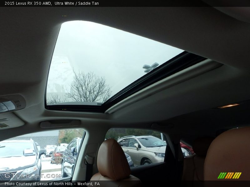 Ultra White / Saddle Tan 2015 Lexus RX 350 AWD