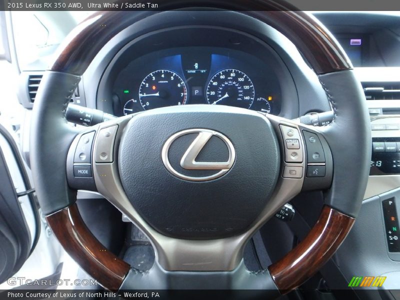 Ultra White / Saddle Tan 2015 Lexus RX 350 AWD