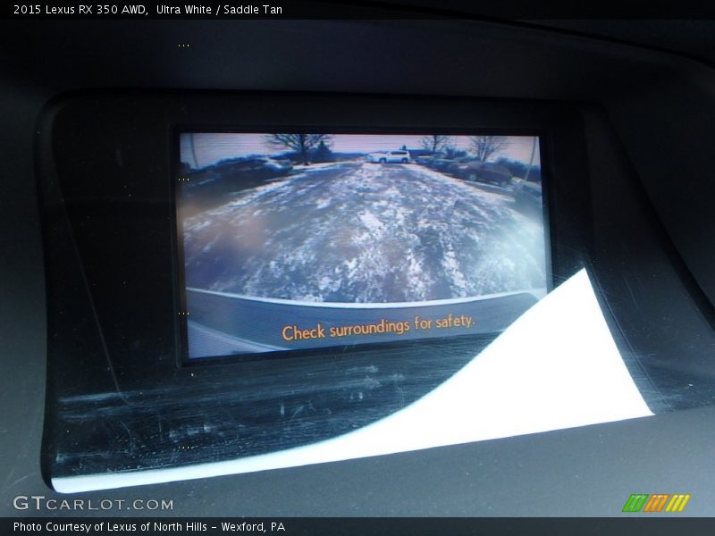 Ultra White / Saddle Tan 2015 Lexus RX 350 AWD