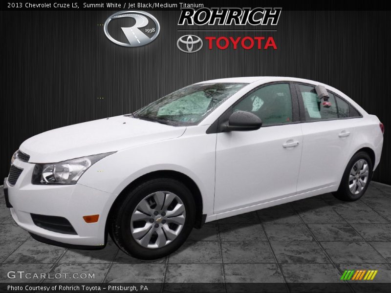 Summit White / Jet Black/Medium Titanium 2013 Chevrolet Cruze LS