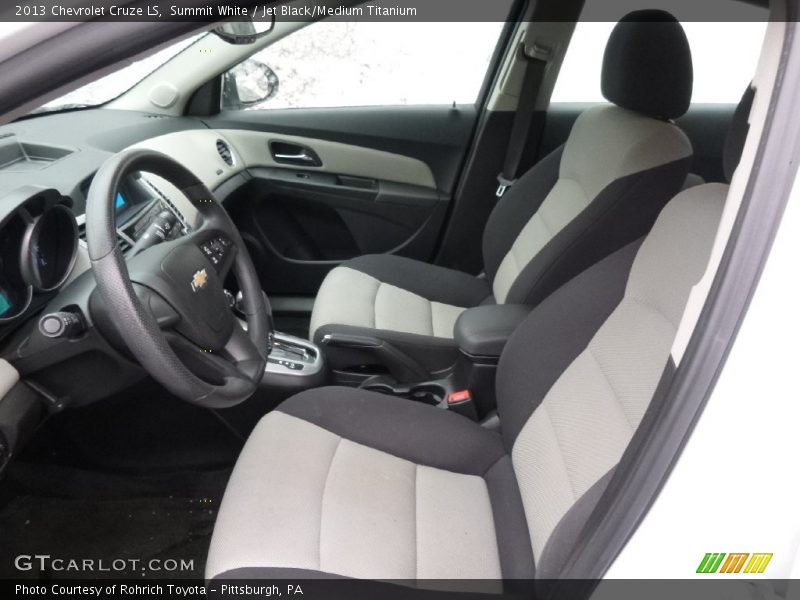 Summit White / Jet Black/Medium Titanium 2013 Chevrolet Cruze LS
