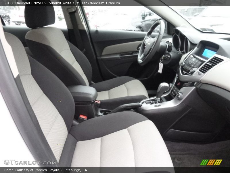Summit White / Jet Black/Medium Titanium 2013 Chevrolet Cruze LS