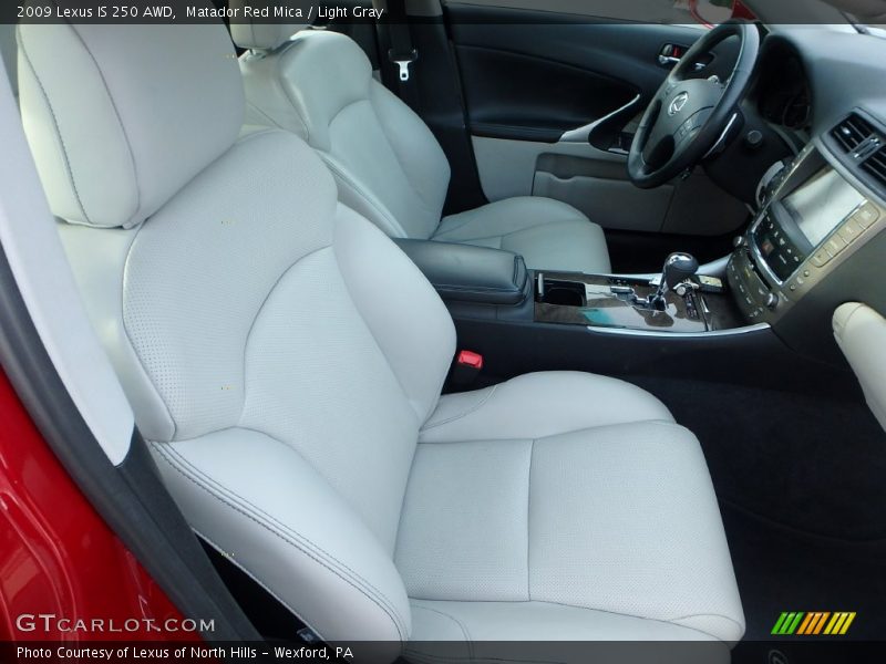 Matador Red Mica / Light Gray 2009 Lexus IS 250 AWD