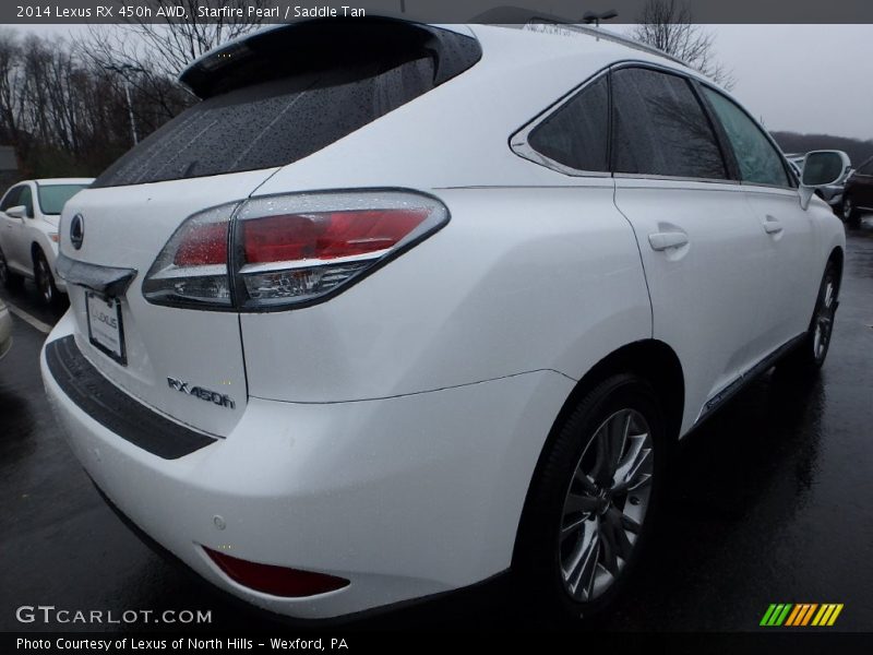 Starfire Pearl / Saddle Tan 2014 Lexus RX 450h AWD