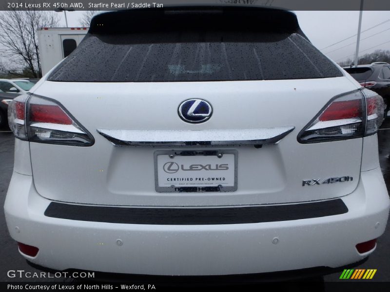 Starfire Pearl / Saddle Tan 2014 Lexus RX 450h AWD