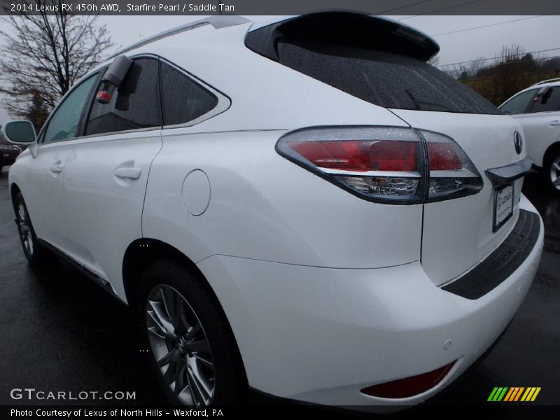 Starfire Pearl / Saddle Tan 2014 Lexus RX 450h AWD