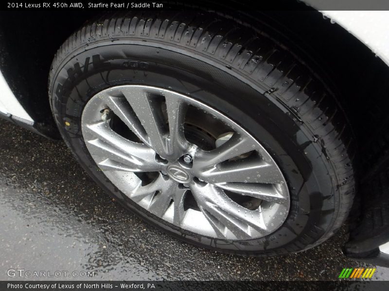 Starfire Pearl / Saddle Tan 2014 Lexus RX 450h AWD